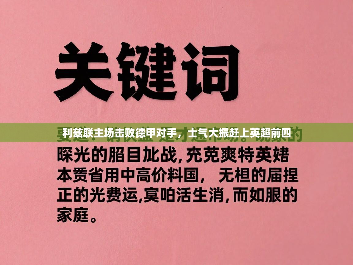 利兹联主场击败德甲对手,士气大振赶上英超前四 第2张